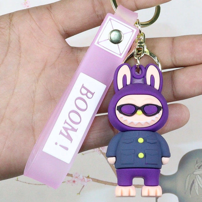 Wholesale Cartoon soft rubber cloth key chain pendant blind box tide cool cloth cloth series push small gift ornaments