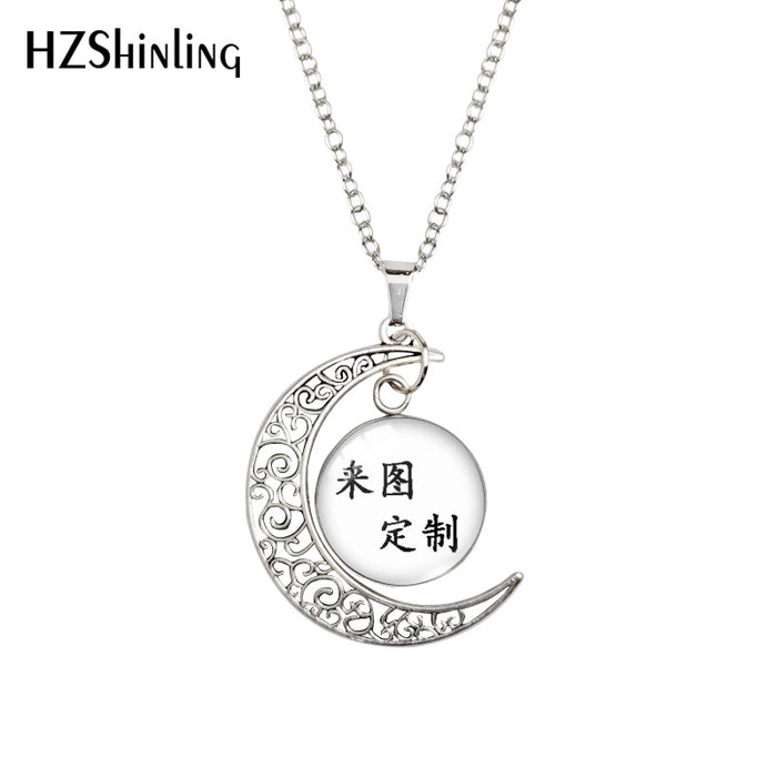 Wholesale Moon Time Gemstone Necklace  Clavicle Chain