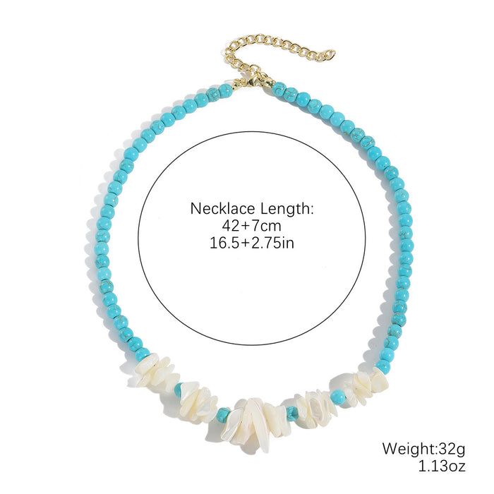 Wholesale Turquoise Bohemian Ethnic Style Necklace