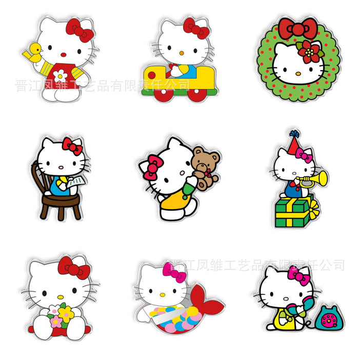 Wholesale 20pcs Cute cat acrylic Shoes Charms accessories