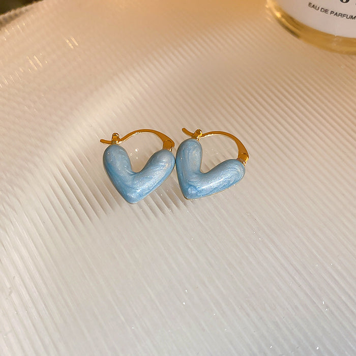 Wholesale Earrings with fashionable and versatile features, high-end feel, drip oil earrings, niche and personalized design accessories