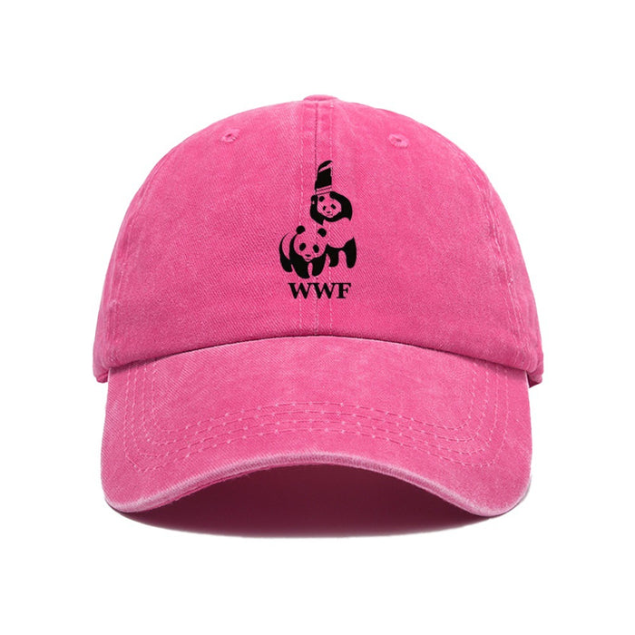 Wholesale Printed baseball cap for outdoor leisure, sun shading, washed retro trend, duckbill cap
