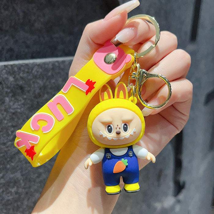 Wholesale Dress-up Little Sheep Keychain Creative Doll Pendant Car Keychain Accessory Small Gift