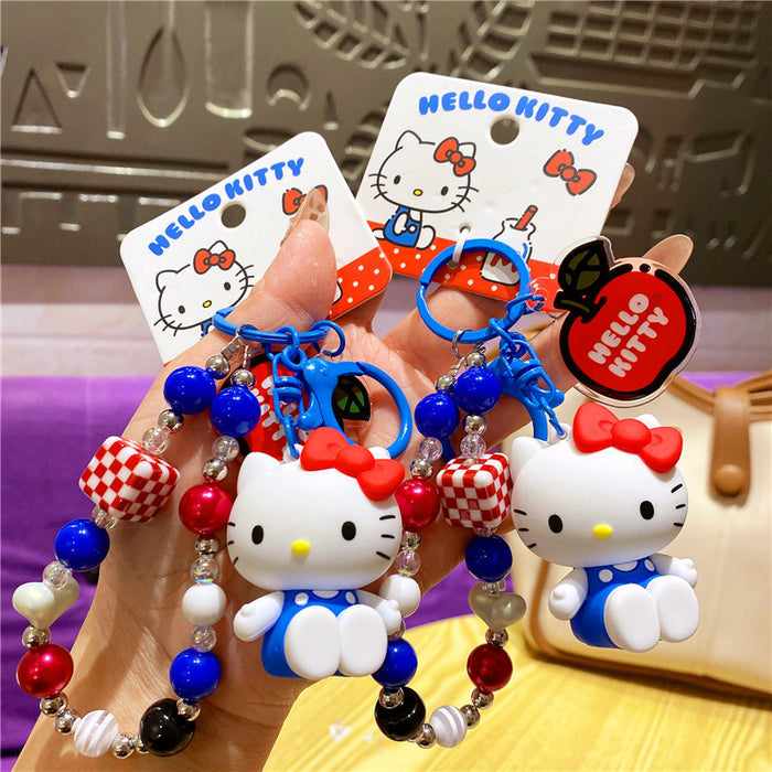 Wholesale Classic doll bracelet keychain cat car keychain pendant bag charm
