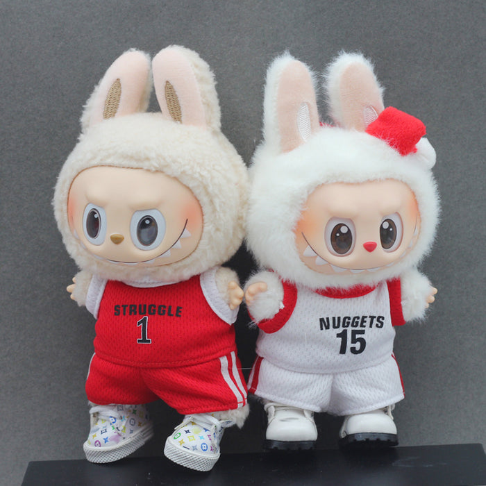 Wholesale 17cm  Baby Clothes Basketball Clothes Basketball Uniform Macaron Jersey First and Second Generation Universal Practical Doll