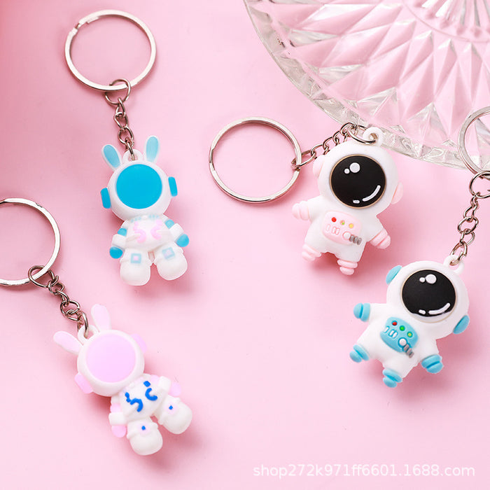 Wholesale Creative Cartoon Astronaut Keychain Pendant Backpack Cute Pendant Silicone