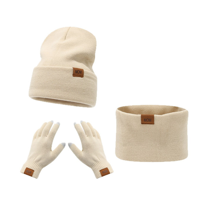 Wholesale Letter Mark Winter Warm Hat Set