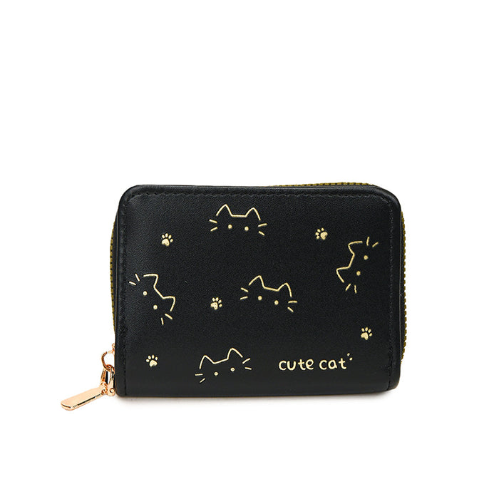 Wholesale Cute Cat-Themed Card Holder Coin Purse Wallet