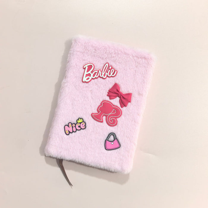 Wholesale A5 Plush Notebook with Creative Design DIY Decor Accessory Gift for Girls