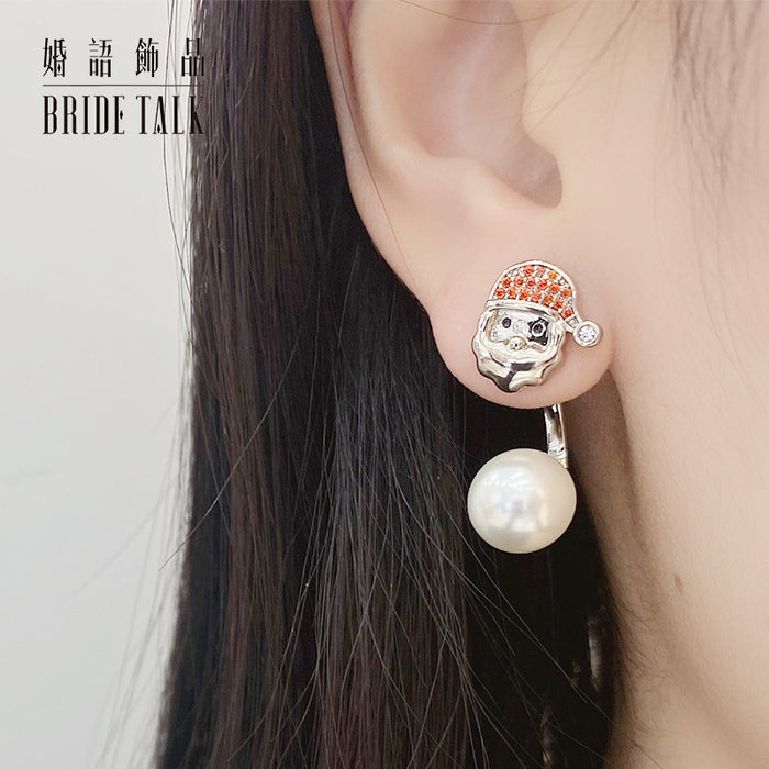 Wholesale Pattern earrings with delicate micro inlaid design for women