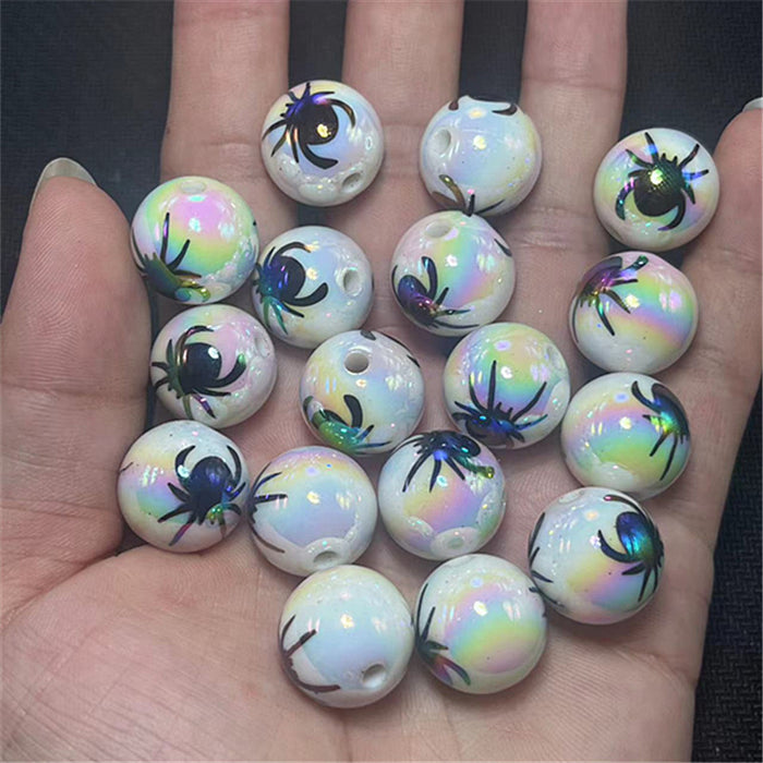 Wholesale 200pcs Halloween Series Acrylic Electroplated Beads JDC-BDS-Xiaox001