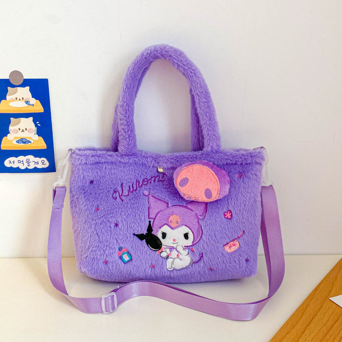 Wholesale Cartoon Plush Small Shoulder Bag for Girls Handbag