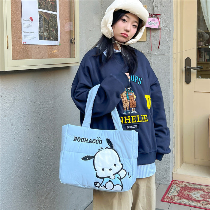 Wholesale New Style Cartoon Down Cloth Handbag Small Dog Shoulder Bag Cute Rabbit Tote Bag Birthday Gift JDC-SD-ZeZ002