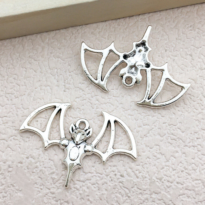 Wholesale Halloween Stylish 12-Pack Bat Charms Zinc Alloy Electroplated MOQ≥2