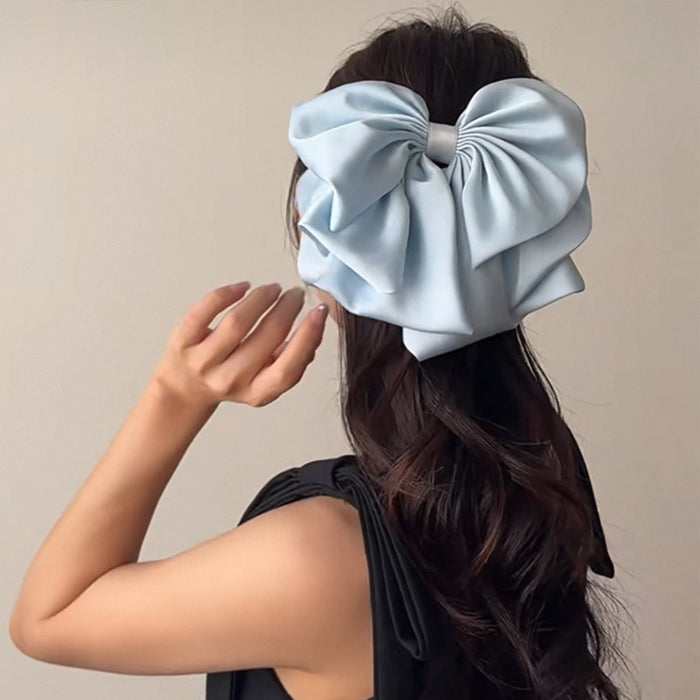 Wholesale Flower Bud Clamp Fluffy Hair Ponytail Clip Advanced Sense Temperament Hairpin