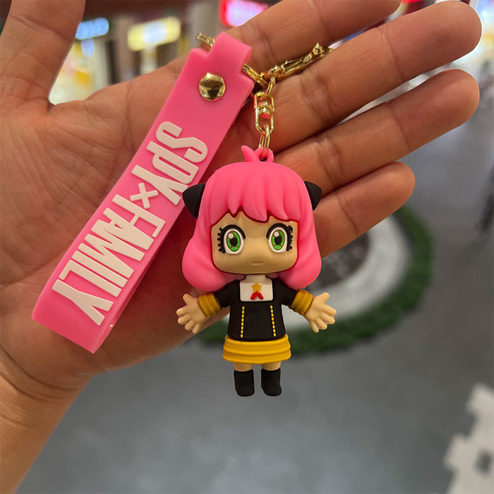 Wholesale Cartoon Keychain Epoxy PVC Doll Mobile Phone Keychain Pendant Accessories JDC-KC-MiaoYi005