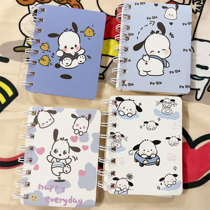 Wholesale 4 Sets of A7 Small Coil Cartoon Paper Notebook JDC-NK-YYC003