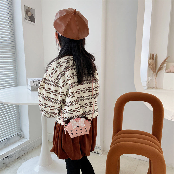 Wholesale New fashionable children's bag, crossbody shoulder bag, cute cartoon bag, mini bag