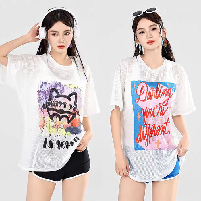 Wholesale Swimsuit Split Sport 3-Piece Fashion Printed Hoodie