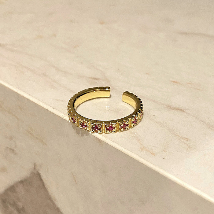 Wholesale Love opening ring, simple and luxurious, plain circle, cross index finger ring