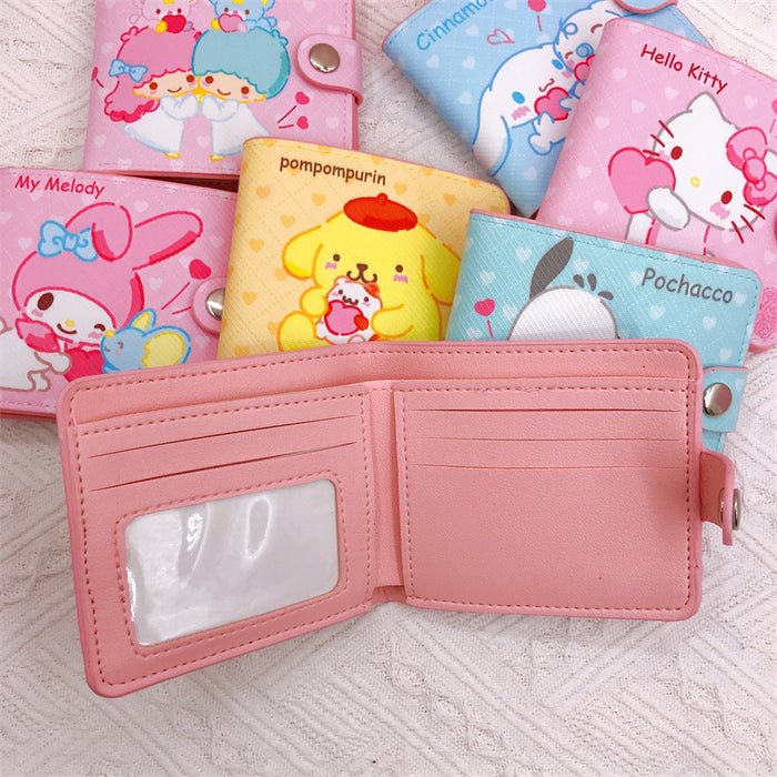 Wholesale PU Cartoon Casual Short 2-fold Wallet JDC-WT-YaLL008