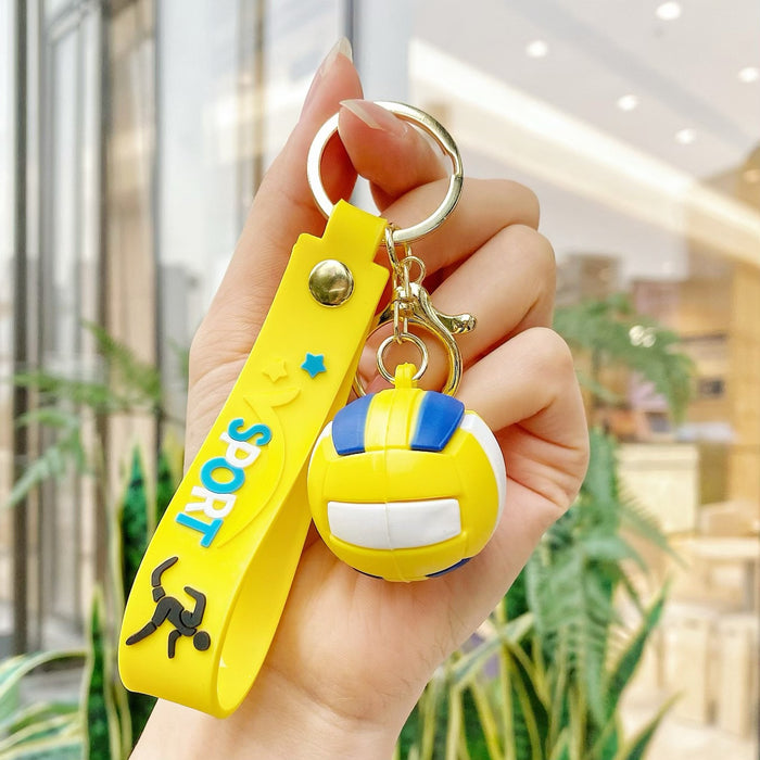 Wholesale 10PCS PVC World Cup ball keychain
