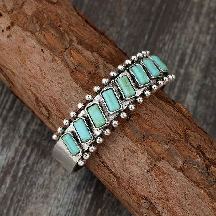 Wholesale Bohemian Natural Turquoise Retro Bracelet