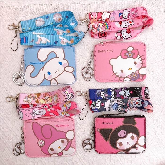 Wholesale PU Coin Holder, Work Badge Holder, Lanyard, Keychain JDC-KC-YaLL012