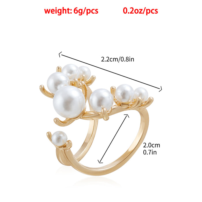Wholesale Imitation Pearl Open Ring