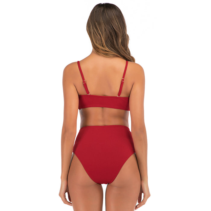 Wholesale Swimsuit Split Swimsuit Sexy Bikini High Waist Swimsuit Swimsuit