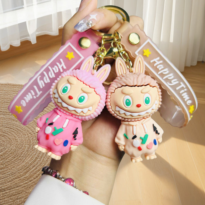 Wholesale Cartoon Plush Little Sheep Keychain Doll Car Couple Bag Pendant