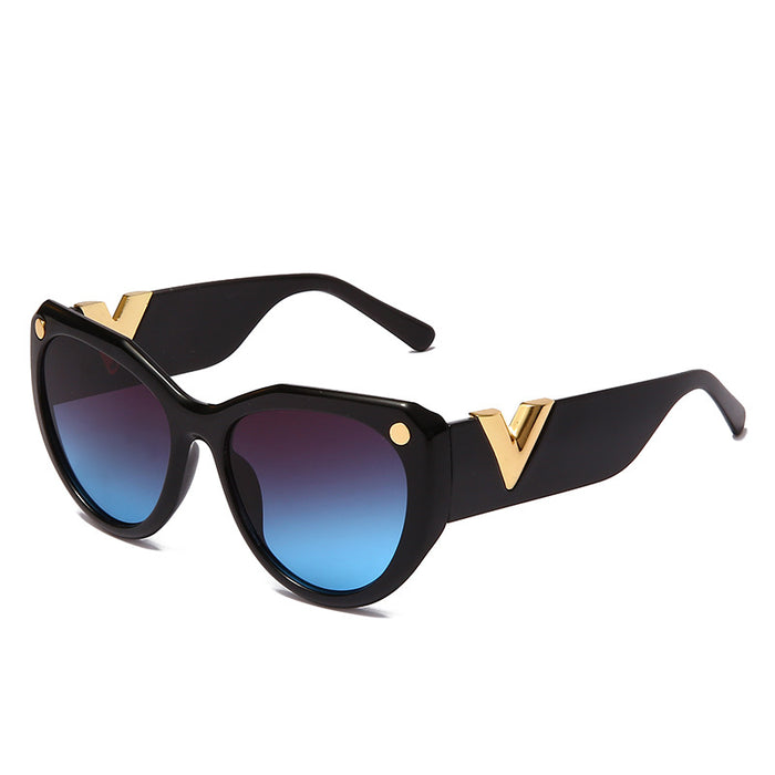 Wholesale PC large frame leopard print sunglasses JDC-SG-HNB006
