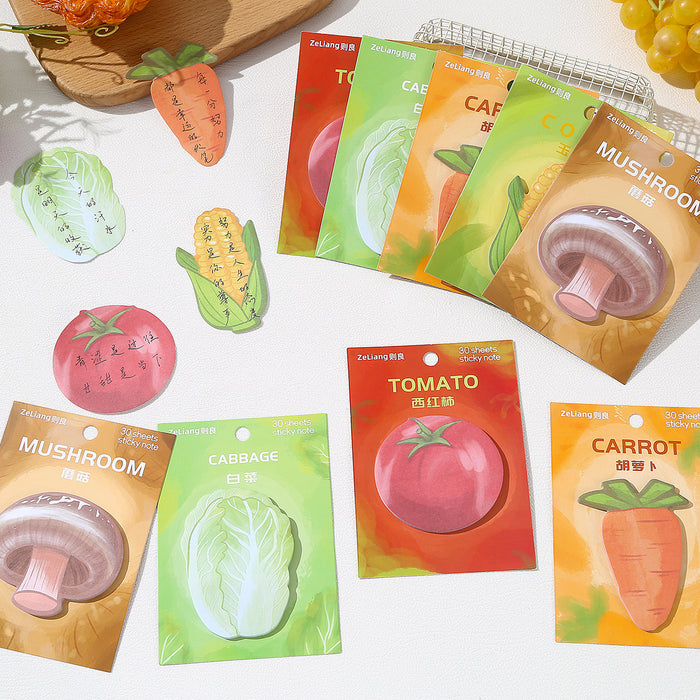 Wholesale Creative Cartoon Cute Vegetable Sticky Notes