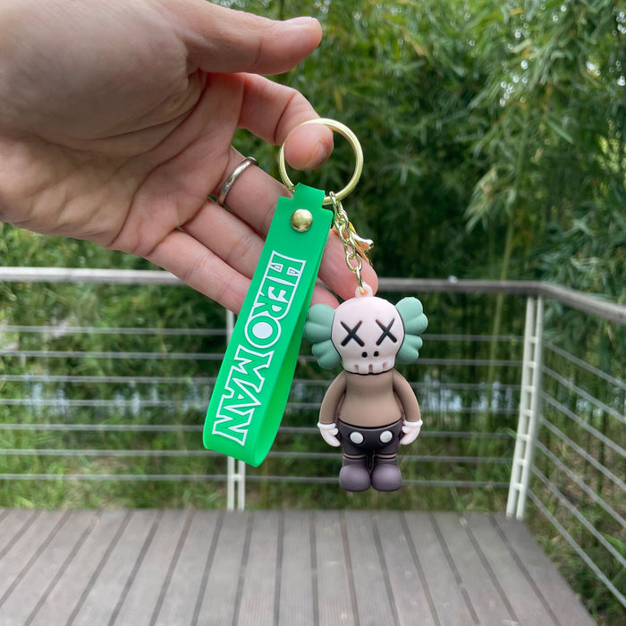 Wholesale Keychain couple backpack pendant PVC ornament