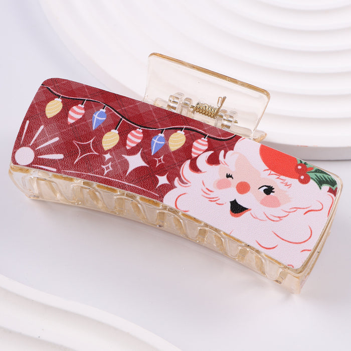 Wholesale PU Snowman Christmas Ball Hair Clip JDC-HC-Fengp005