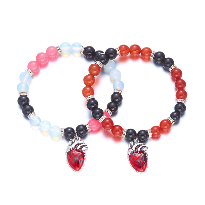 Wholesale  bracelet dark style skull pumpkin pendant blood drop bracelet set
