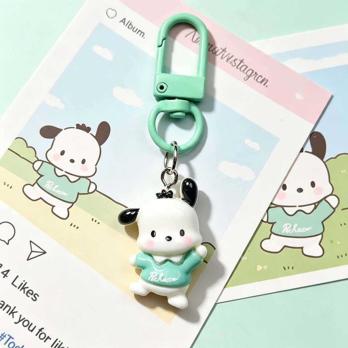 Wholesale Cute Cartoon Resin Keychain Bag Charm Pendant Everyday Decorative Accessory