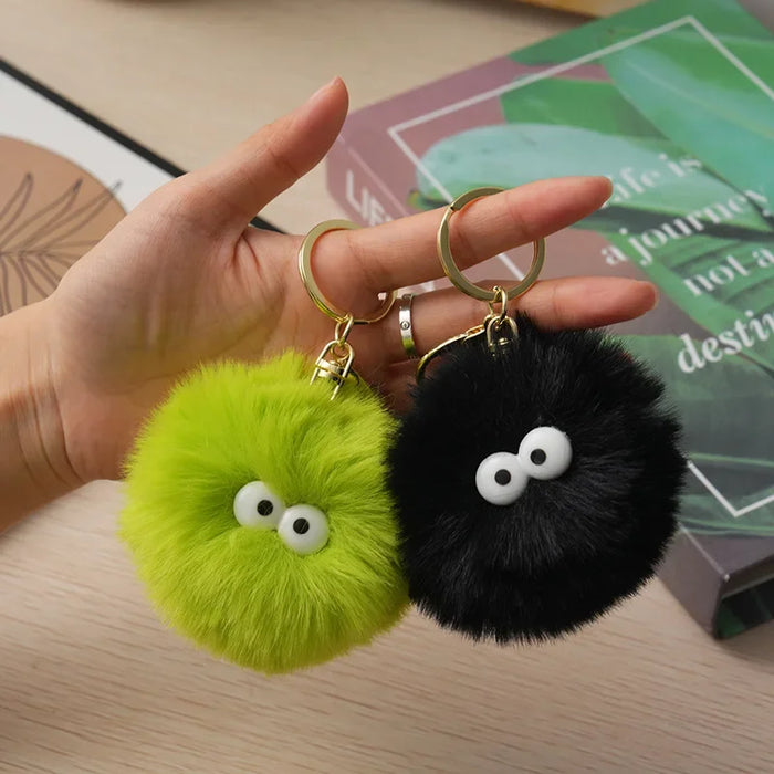 Wholesale Cute little furry ball keychain pendant, plush bag decoration, small gift