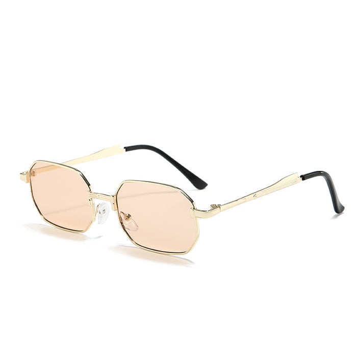 Wholesale New personalized sunglasses, retro polygonal sunglasses, street photography fashion sunglasses