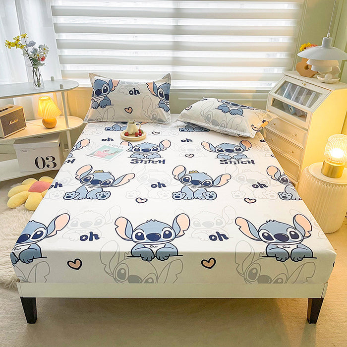 Wholesale A-level Cloud Washed Cotton Cute Cartoon Girl Heart Dormitory Bed Sheets JDC-SEE-AiErMei006