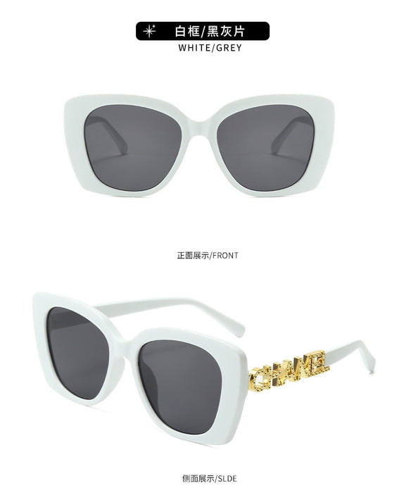 Wholesale Sunglasses, fashionable and high-end, women's retro trend, personalized sunglasses
