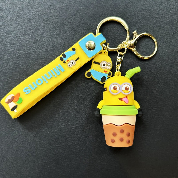 Wholesale Cute little yellow keychain dessert key chain exquisite doll pendant bag pendant gift