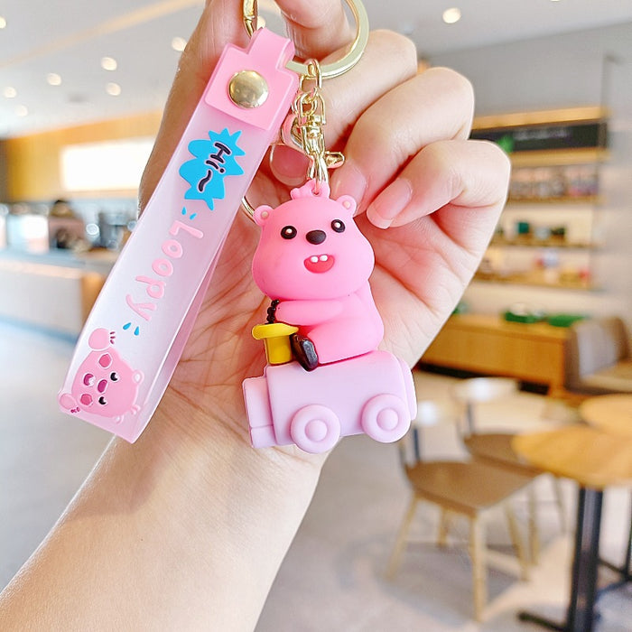 Wholesale Silicone Cartoon Doll Keychain JDC-KC-MingT198