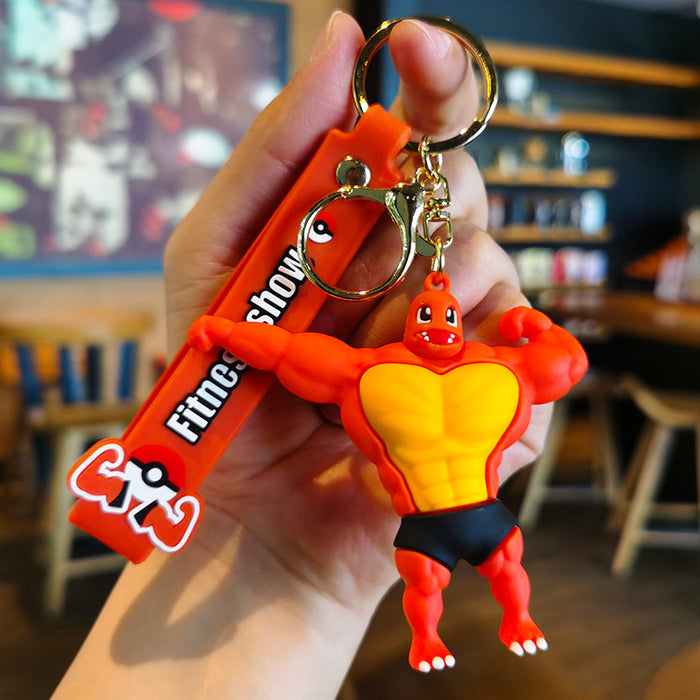 Wholesale Silicone Cartoon Doll Keychain JDC-KC-Tingm144