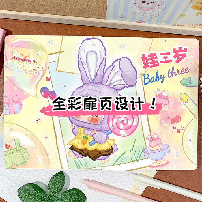 Wholesale 5pcs Mini Rabbit Coloring Pages Leather Cover Cute Notebook