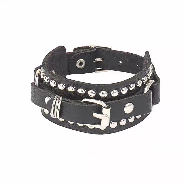 Wholesale Rivet bracelet vintage leather bracelet bracelet