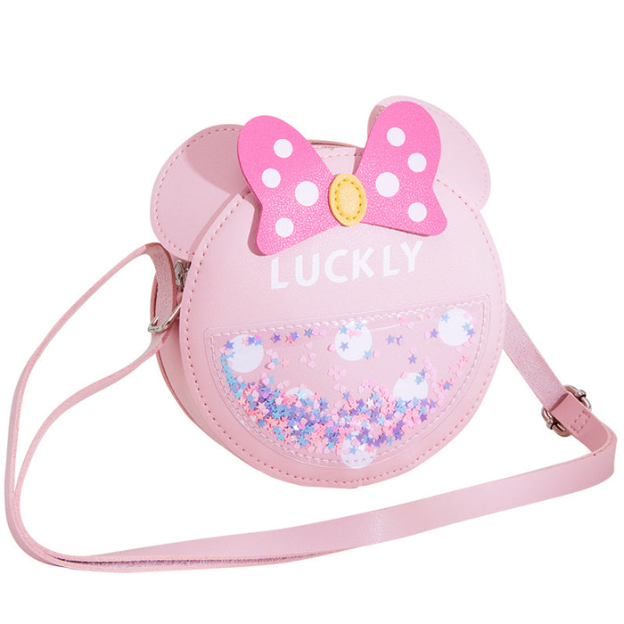 Wholesale Cute Little Girl Gift Fashion Mini Round Bag Baby Shoulder Coin Purse