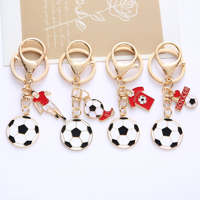Wholesale Football Pendant Keychain Bag Charm World Cup Souvenir Gift