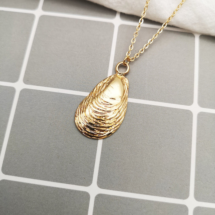 Wholesale Alloy Shell Necklace Exaggerated Personalized Jewelry