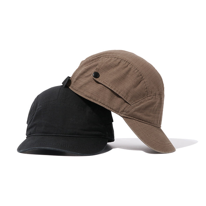Wholesale Retro functional short brimmed hat, outdoor duckbill cap, workwear, baseball cap